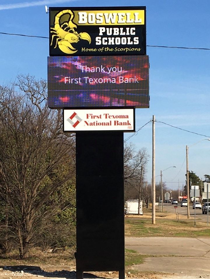 Boswell School Sign 